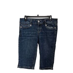 Rewind Bermuda denim shorts medium wash juniors size 11 EUC